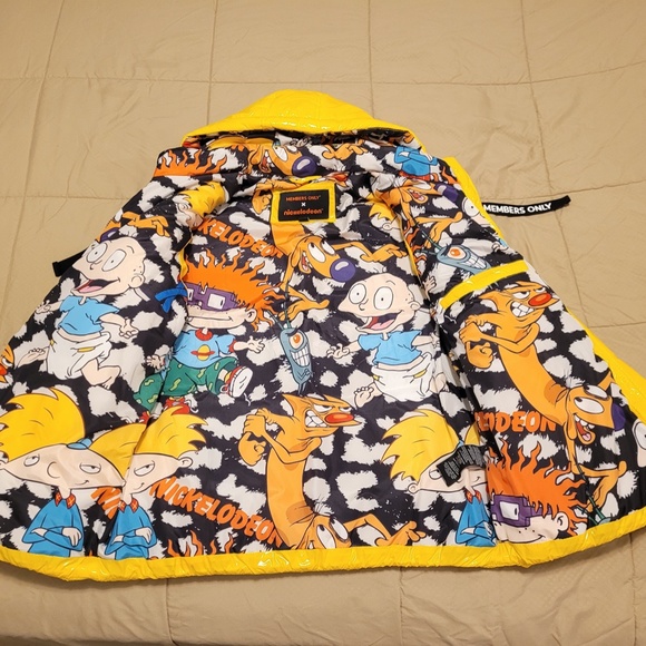 MEMBER'S ONLY WOMEN'S PUFFER NICKELODEON MASHUP PRINT LINING JACKET - Picture 6 of 16